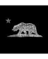 California Bear Men's Raglan Word Art T-shirt
