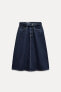 DENIM TRF A-LINE SKIRT