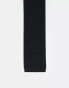 Фото #1 товара Twisted Tailor knitted tie in black