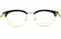 Фото #5 товара Оправа GUCCI Classic Decor Eyeglasses GG0698OA-002 Black Gold