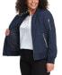 Фото #2 товара Trendy Plus Size Melanie Bomber Jacket