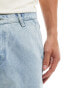 Фото #5 товара Brave Soul denim shorts in lightwash blue