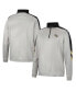 Фото #1 товара Men's Gray and Black UCF Knights Bushwood Fleece Quarter-Zip Jacket