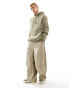 Pull&Bear hoodie in khaki