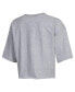 ფოტო #3 პროდუქტის Women's Gray Florida Gators Boyfriend Cropped T-shirt