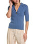 Vince Elbow-Sleeve Polo Sweater Women's