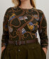 ფოტო #3 პროდუქტის Plus Size Printed Long-Sleeve Tee