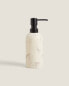 Marble-effect resin bathroom soap dispenser