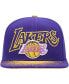 ფოტო #2 პროდუქტის Men's Purple Los Angeles Lakers Hardwood Classics Energy Re-Take Speckle Brim Snapback Hat