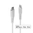 Фото #1 товара Lindy 0.5m USB Type C to Lightning Cable, White, 0.5 m, Lightning, USB C, Male, Male, White