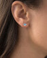 ფოტო #2 პროდუქტის Lab-Created Blue Opal Fish Stud Earrings in Sterling Silver