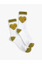 Фото #3 товара Slogan İşlemeli Soket Çorap