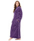 ფოტო #7 პროდუქტის Plus Size Plush Zip-Front Robe