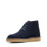 Фото #7 товара Clarks Desert Coal 26169997 Mens Blue Suede Lace Up Chukkas Boots