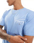 Фото #4 товара Tommy Jeans signature logo back print t-shirt in pale blue