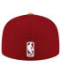 ფოტო #2 პროდუქტის Men's Wine, Gold Cleveland Cavaliers 2-Tone 59FIFTY Fitted Hat