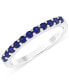 ფოტო #1 პროდუქტის Swiss Blue Topaz Band (1/5 ct. t.w.) in Sterling Silver (Also available in Additional Gemstones)