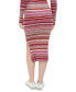 Фото #2 товара Women's Spacedye Stripe Midi Skirt