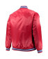 Фото #4 товара Men's Red Philadelphia 76Ers Big and Tall Hardwood Classics Raglan Satin Full-Snap Jacket