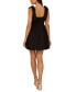 ფოტო #2 პროდუქტის Women's Tie-Shoulder Bubble Dress