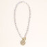 ფოტო #2 პროდუქტის 18K Gold Plated Freshwater Pearls with a Coin Pendant - Giorgia Pearl Necklace 17" For Women