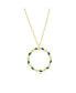 Фото #1 товара Simona gold Plated over sterling silver, Enamel Twisted Necklace