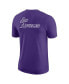 Фото #4 товара Men's Purple Los Angeles Lakers 2022/23 City Edition Courtside Max90 Backer T-shirt
