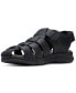 ფოტო #6 პროდუქტის Men's Walkford Fish Tumbled Leather Sandals