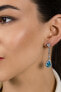 Lovely silver heart earrings EA884WAQ