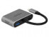 Фото #2 товара Delock 64074 - USB 3.2 Gen 1 (3.1 Gen 1) Type-C - 87 W - Grey - HDMI - USB 3.2 Gen 1 (3.1 Gen 1) Type-A - USB 3.2 Gen 1 (3.1 Gen 1) Type-C - VGA - Metal - China