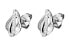 Sparkling silver earrings with cubic zirconia SC482