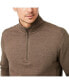 Фото #3 товара Men's Heritage Knit 1/4 Zip Mock Sweater