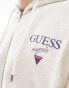 Guess Originals unisex stacked logo zip-up hoodie in heather grey