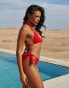 Фото #4 товара Moda Minx X Savannah-Shae Richards amour triangle bikini top in red