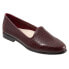 Фото #2 товара Trotters Liz Croco T2068-648 Womens Burgundy Wide Leather Loafer Flats Shoes 6