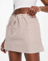 I Saw It First mini parachute skirt in camel Бежевый, 40 - фото #4