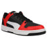 Фото #2 товара Puma Rebound Layup Lo Speckle Lace Up Mens Black, Red, White Sneakers Casual Sh
