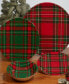 Christmas Plaid 11" Set of 6 Dinner Plate