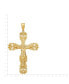 ფოტო #3 პროდუქტის Men's Ornate Crucifix Cross Pendant in 10k Gold