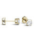 ფოტო #3 პროდუქტის Moissanite Stud Earrings (2 ct. t.w. Diamond Equivalent) in 14k White or Yellow Gold