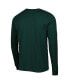 Men's Green Michigan State Spartans Team Practice Performance Long Sleeve T-shirt