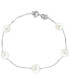 Фото #1 товара EFFY® Cultured Freshwater Pearl (6-7mm) Chain Bracelet in Sterling Silver