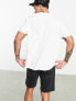 ASOS DESIGN relaxed t-shirt in off white with text front graphic