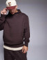 Фото #2 товара ASOS DESIGN premium heavyweight oversized hoodie 400gsm in brown