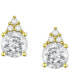 ფოტო #8 პროდუქტის Gemstone & Diamond Accent Stud Earrings