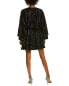 Фото #2 товара Zadig & Voltaire Ruffle Velour Mini Dress Women's