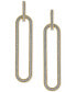 Серьги Macy's Paperclip Doorknocker в золоте 10k