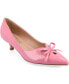 ფოტო #1 პროდუქტის Women's Lutana Wide Width Pointed Toe Kitten Heel Pumps