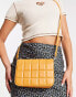 SVNX quilted padded crossbody bag in tan