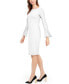 ფოტო #5 პროდუქტის Petite Chiffon Bell-Sleeve Sheath Dress